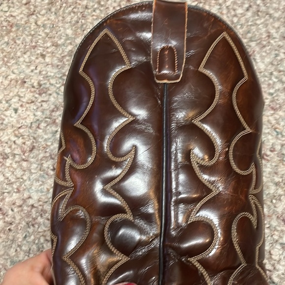 Vintage higher cut cowboy boots with stitch design - Picture 5 of 10